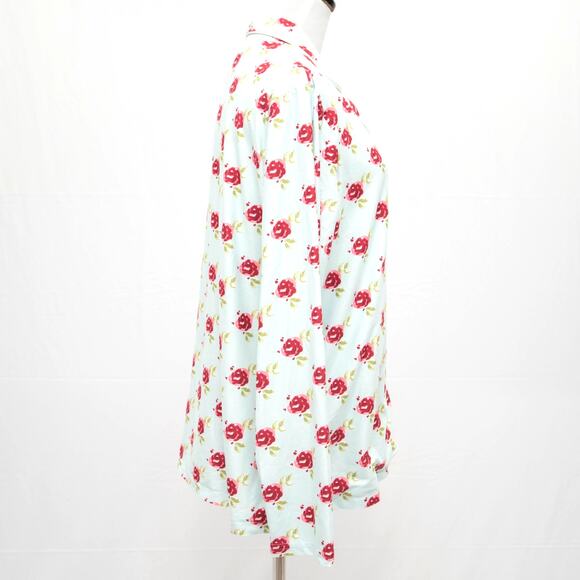 Sweet Honey Floral Print Button Up Pajama Top Size Medium - Picture 4 of 11